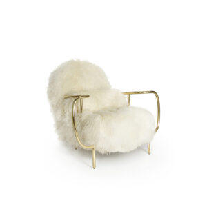 Liberty armchair low back sheep fur 2 - BESSA