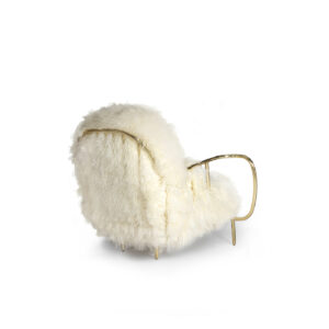 Liberty armchair low back sheep fur - BESSA