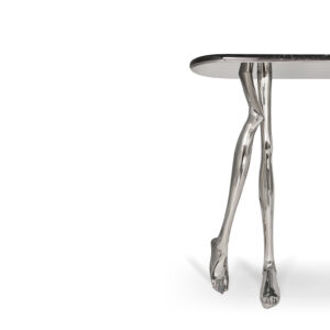 Monroe console Nero Marquina - nickel brass - Bessa (4)