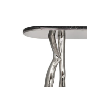 Monroe console Nero Marquina - nickel brass - Bessa (5)