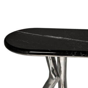 Monroe console Nero Marquina - nickel brass - Bessa (6)